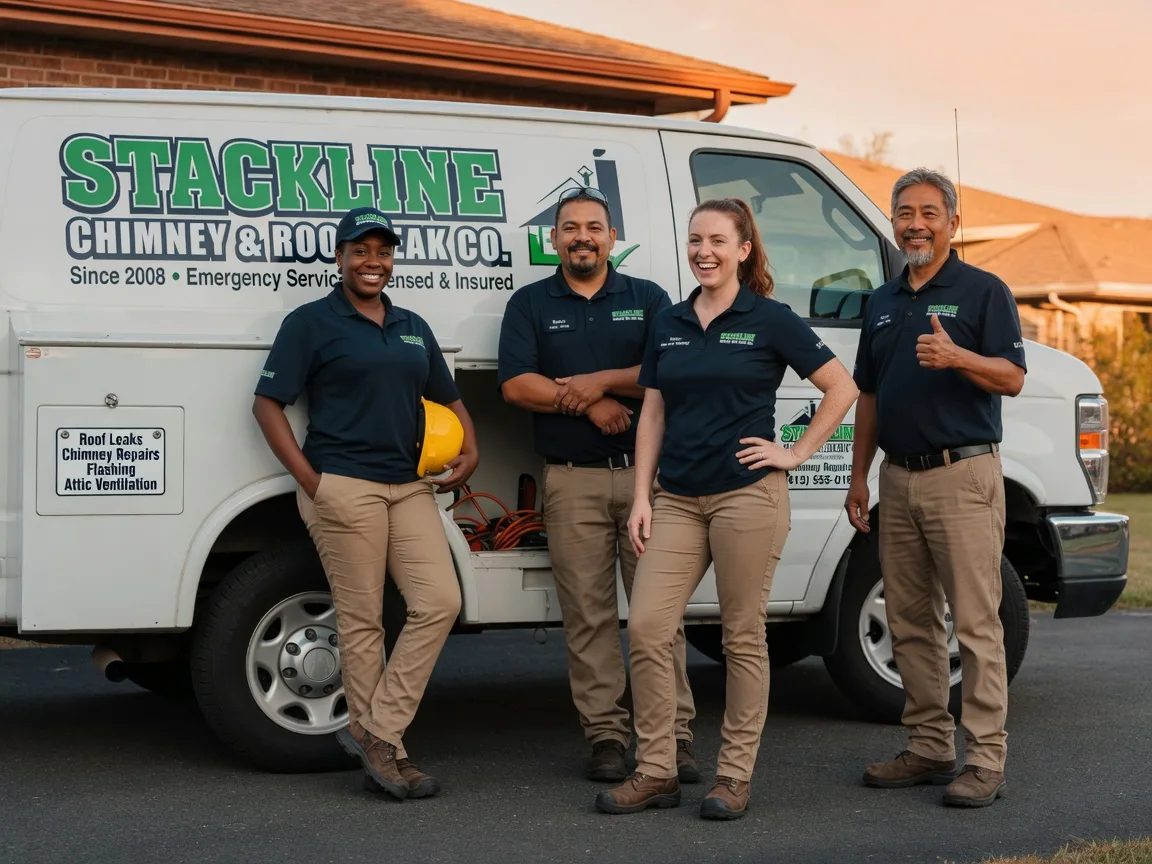 Chimney flashing repair company in Candler, NC